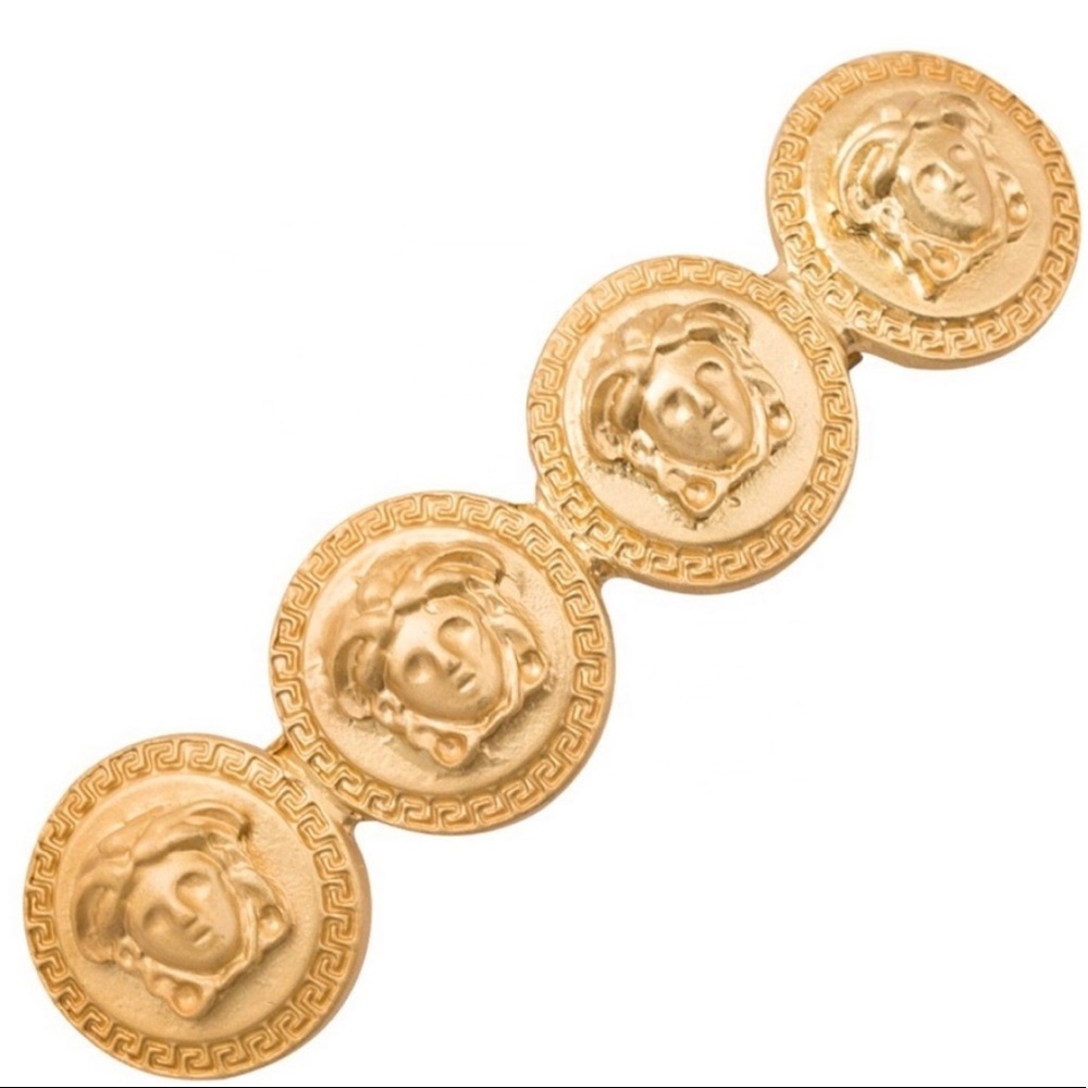 Gold Medusa Hair Clip Set of 2 - Picture 4 of 5